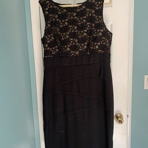 Black and gold lace Cocktail dress.
